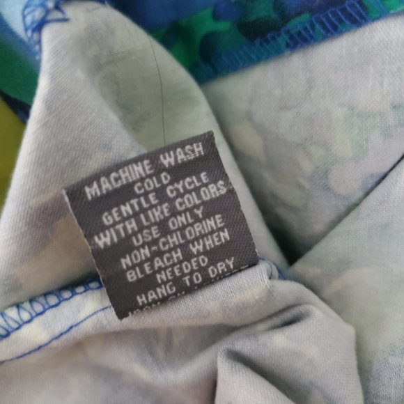 Donna Ricco NY I Sleeveless V Neck Sheath Summer Dress Teale/Floral Size… - Picture 13 of 15